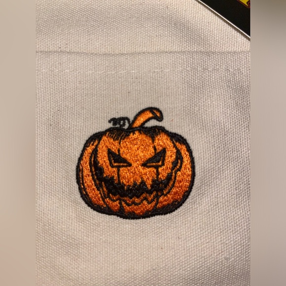 Spirit Halloween mini tote bags NWT orange pumpkin - Picture 4 of 5